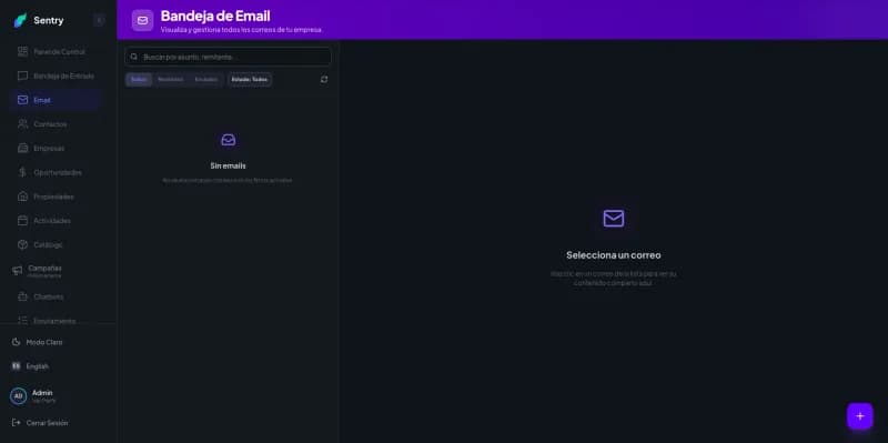 Sentry CRM · Omnichannel CRM & AI Assistant