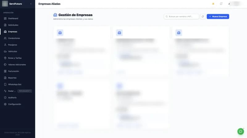 ServiFuturo · Contrôle Opérationnel de Flotte et Trajets