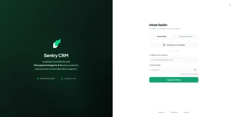 Sentry CRM · Omnichannel CRM & AI Assistant