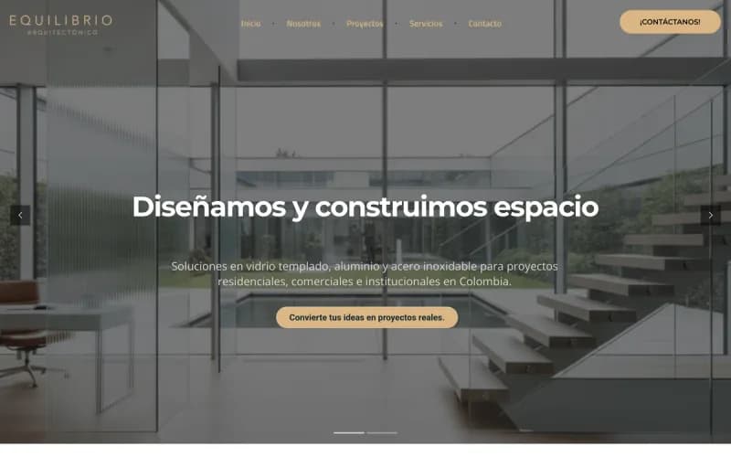 Equilibrio Arquitectónico · Sitio Web y Catálogo Digital