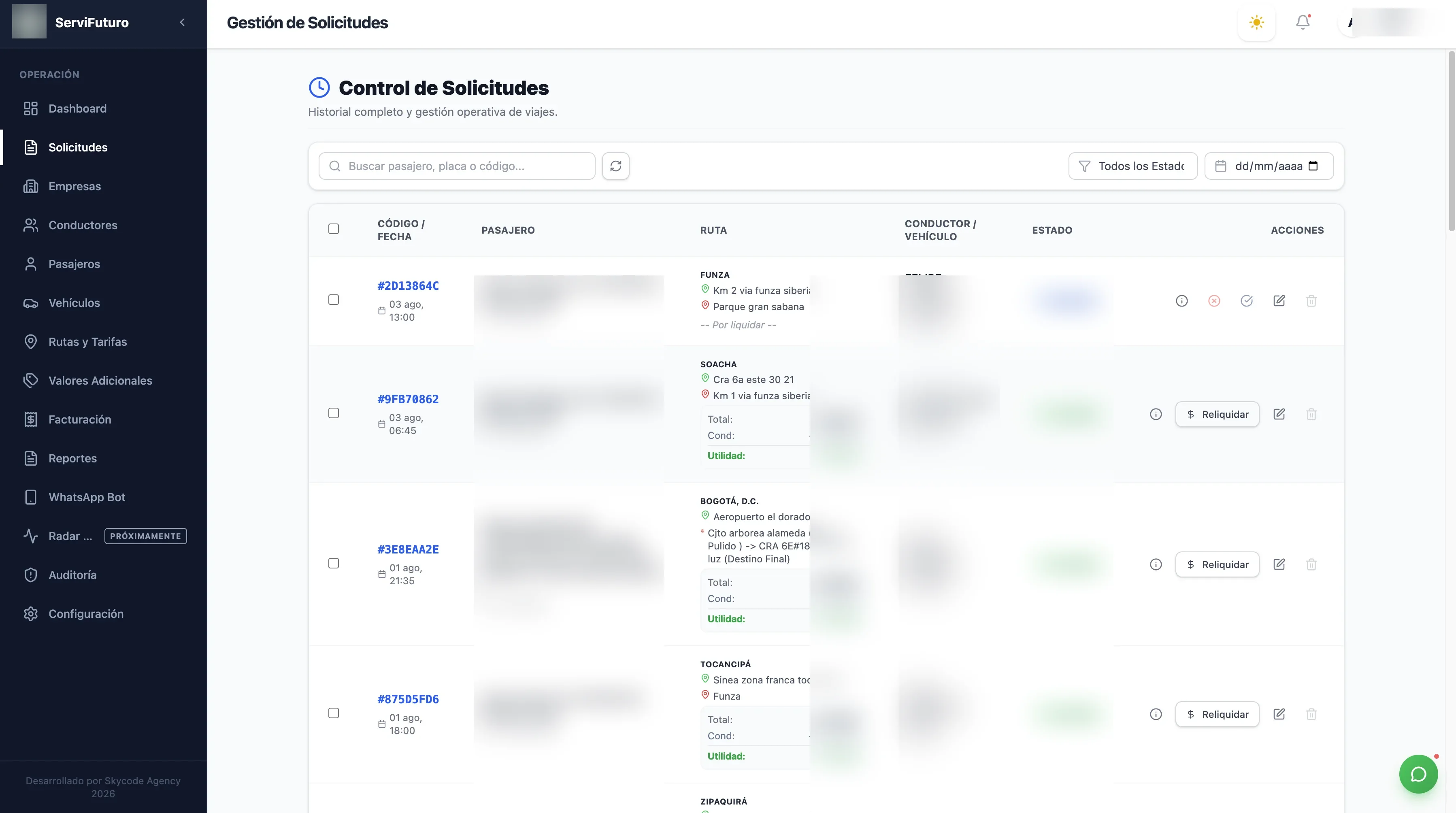 Plataforma de Gestión de Flota y Control Operativo — captura 3