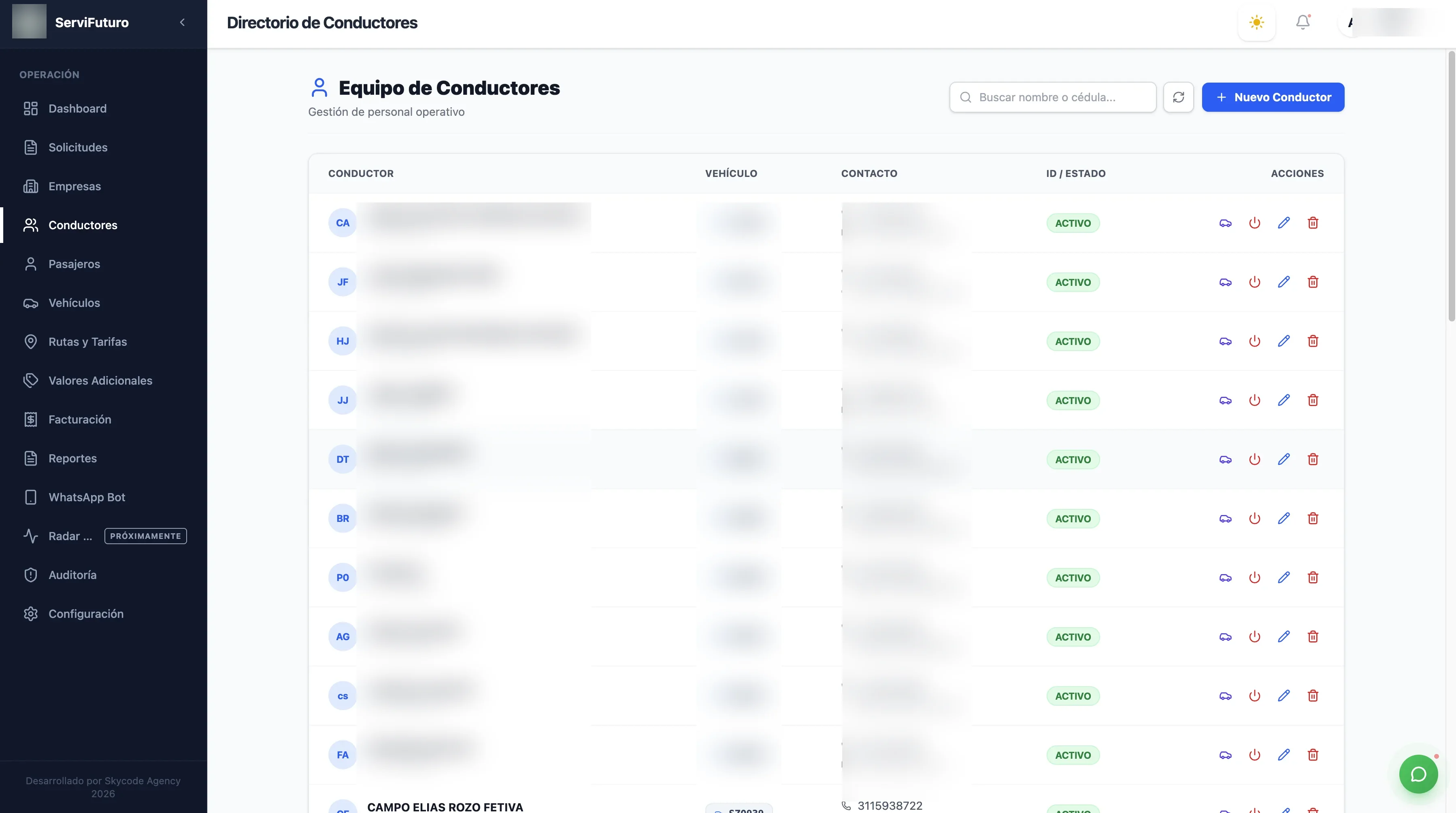 Plataforma de Gestión de Flota y Control Operativo — captura 5